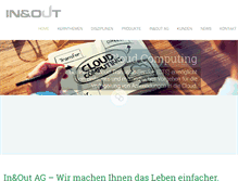 Tablet Screenshot of inout.ch